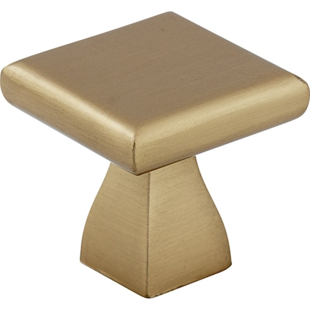 Elements 1" Overall Length Satin Bronze Square Hadly Cabinet Knob 449SBZ